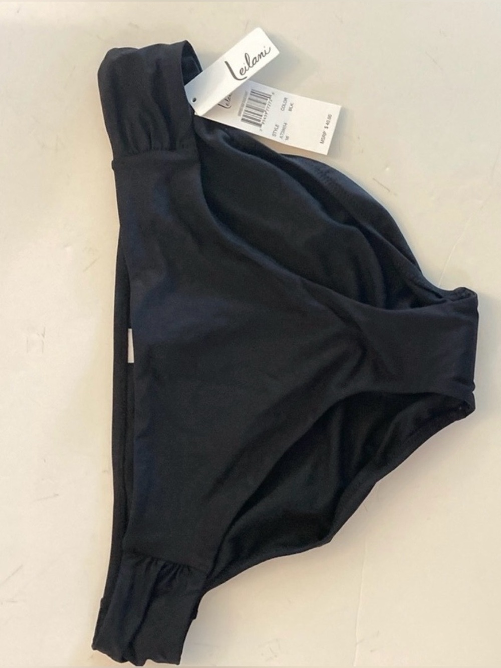Leilani Black Bikini Bottom NEW swim bottoms size 16
